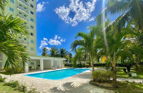 Santo Domingo Condominio | C-504 · Lovely Sea View Condo Near Colonial Zone, King Bed