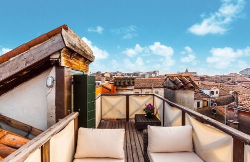 San Marco Apartamento | Espléndida terraza en la azotea 'altana' que ofrece un alojamiento excepcional