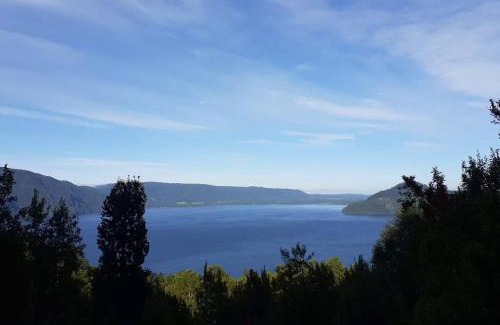 Cunco Chalet De Esquí | Cabaña con vista al Lago Colico