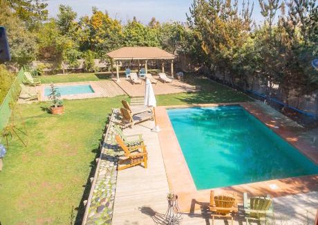 Tunquen Casa | Cabaña en Tunquén con parrilla, fogón, piscina y bosque