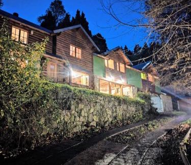 San Martin de los Andes Casa | Cabaña rodeada de bosque nativo para 12 c parrilla