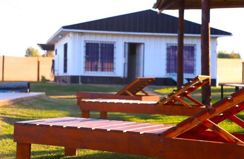 Las Compuertas Chalet De Esquí | Cabañas Willy Azul con pileta climatizada y parque en Mendoza