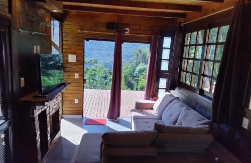 Nova Petropolis Casa | Cabana com banheira na colina