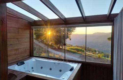 Nova Petropolis Casa | Cabana com banheira na colina