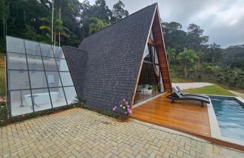 Domingos Martins Cabina | Cabana com piscina aquecida e banheira Domingos martins