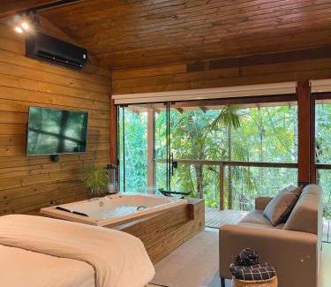 Pomerode Chalet De Esquí | Cabana equipada em meio à natureza em Pomerode