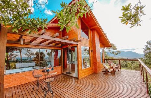 Bom Retiro Chalet De Esquí | Cabana Romântica na Serra com Hidro, Lareira, Lagos e Trilhas