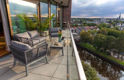 Oldenburg Apartamento | CABANA - TheView - Terrasse - Waterfront - kostenloser Parkplatz - WiFi