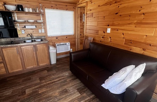 Dickerson Run Cabina | Cabin 6 - Beautiful location with a great view of the river. Perfect for any size family!