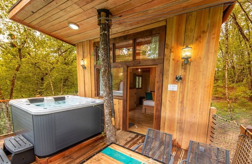 Masclat Cabina | Cabin Carrelet PMR with spa Occitanie