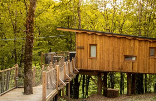 Masclat Cabina | Cabin Carrelet PMR with spa Occitanie
