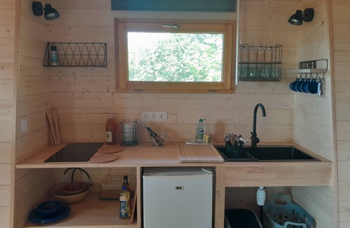 Urcuray Cabina | Le Poulailler-Cabaña de madera-Rural-Baño en la habitacion-Vista a la Montana