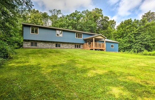 Balsam Lake Cabaña | Cabin w/ Dock & Porch Across From Balsam Lake