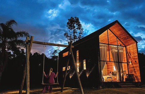 Ibirama Cabina | Cabin with hot tub and mountain views