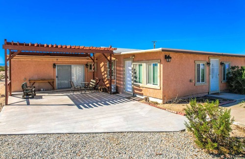 Twentynine Palms Casa | Cacti Sanctuary with private hot tub & firepit near Joshua Tree