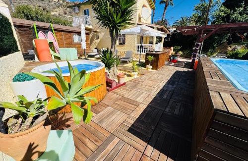 La Canuta Casa | Calpe chalet privado piscina a 5min de la playa y centro jacuzzi barbacoa wifi aire