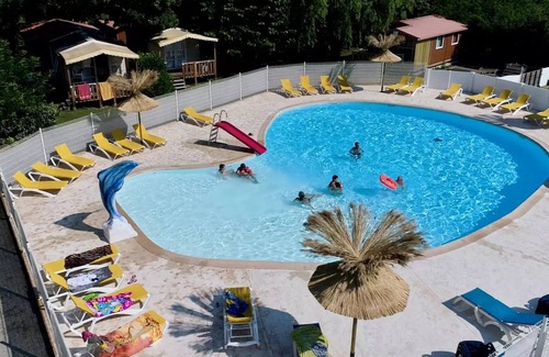 Saint-Didier-sous-Aubenas Chalet De Esquí | Camping Le Verger de Jastres*** - Chalet Morea 3 rooms 5 people air-conditioned