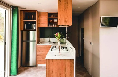 Bonifacio Casa | Camping Campo Di Liccia *** - Casa móvil Maquis de 4 habitaciones con aire acondicionado 4/6 personas