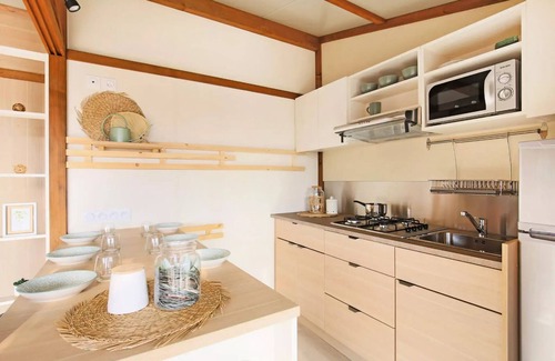 Brissac-Quince Chalet De Esquí | Camping de l'Etang Sites and Landscapes **** - Chalet Premium Confluence 3ch - TV - LV - NEW 2024 ! 6 persons