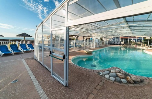 Saint-Michel-Chef-Chef Casa | Camping du Bord de Mer *** - Mobil home Eco 2 bedrooms + terrace - economical 3 people