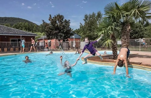 Saint-Jean-du-Bruel Casa | Camping Flower La Dourbie **** - Mobile Home Premium Grand Large Les Cévennes 3 Rooms 4 People Air Conditioning
