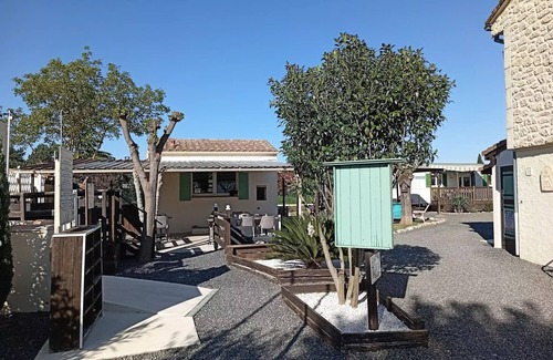 Massillargues-Attuech Casa | Camping l'Olivier *** - Casa móvil 3 piezas 3 personas
