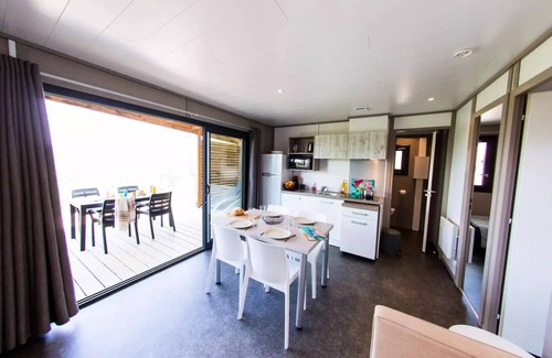 Ruoms Chalet De Esquí | Camping la Chapouliere **** - chalet de madera 3 piezas 4 personas