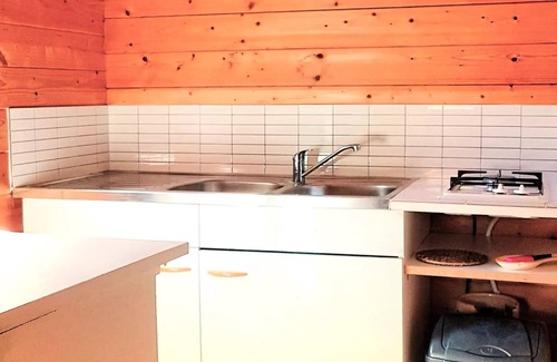 Annot Chalet De Esquí | Camping la Ribière *** - Chalet 24m2 - 2 bedrooms 4 people