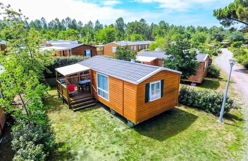 Saint-Michel-Escalus Casa | Camping Landes Oceanes **** - Casa móvil 3 Habitaciones 4 personas - Acceso minusválidos
