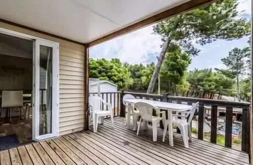 Salses-le-Chateau Casa | Camping Le Bois De Pins ** - Mobilhome para 6 personas