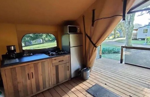 Saint-Nicolas des Eaux Casa | Camping Le Clos du Blavet *** - Lodge Kenya 3 rooms 5 people Without sanitary facilities