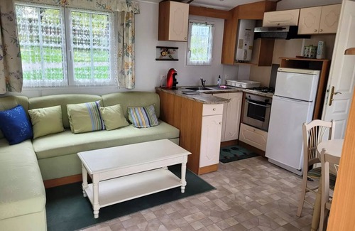 Le Grand Serre Casa | Camping le Grand Cerf **** - Mobile home Comfort Superior 4p (32m2) with covered terrace, 2 bedrooms, air conditioning 4 people