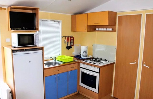 Verteillac Casa | Camping Le Pontis ** - Casa móvil 4 habitaciones 6 personas