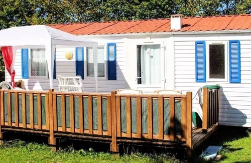 Verteillac Casa | Camping Le Pontis ** - Casa móvil 4 habitaciones 6 personas