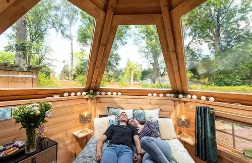 Saint-Leu-dEsserent Casa | Camping Le Pré des Moines*** - Wooden Star Bubble 1 Piece 2 People
