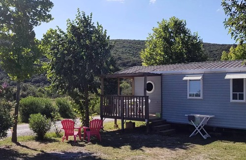 Saint-Maurice-d'Ibie Casa | Camping Le Sous Bois *** - Mobile home IBIE 3 rooms 4 people