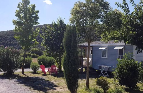 Saint-Maurice-d'Ibie Casa | Camping Le Sous Bois *** - Mobile home IBIE 3 rooms 4 people