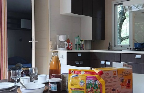 Saint-Maurice-d'Ibie Casa | Camping Le Sous Bois *** - Mobile home O'Hara 3 rooms 6 people