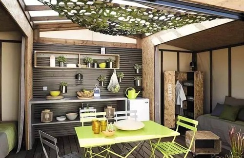 Ribes Casa | Camping Les Châtaigniers ** - Casa móvil maorí 3 habitaciones 4 personas sin sanitarios