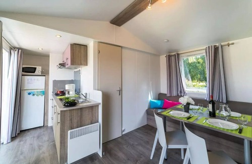 Plougasnou Casa | Camping de Mesqueau *** - Casa móvil Superior Riviera 4 habitaciones para 6 personas