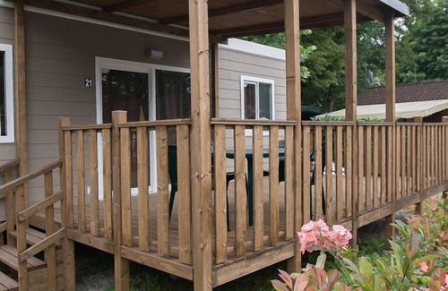 Barza Casa | Camping Smeraldo Dormeletto Mobilehome Luxury with lake view for 4 people
