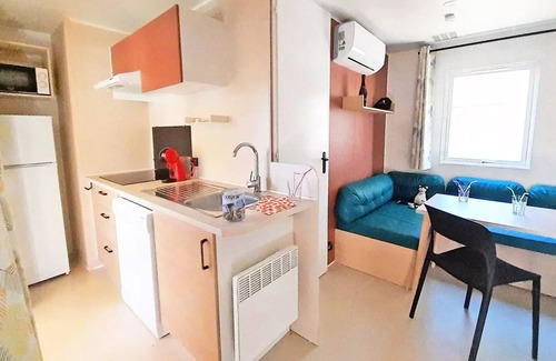 Bauduen Casa | Camping Tikayan Rives du Lac de Sainte Croix*** - Mobile home Arizona with Jacuzzi 4 rooms 6 people Air-conditioned
