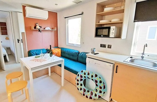 Bauduen Casa | Camping Tikayan Rives du Lac de Sainte Croix*** - Mobile home Maryland Comfort 5 rooms 8/10 people Air-conditioned