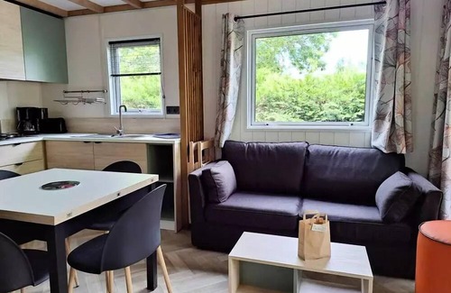 Nabirat Chalet De Esquí | Camping Ushuaïa Villages les Pialades *** - Chalet Mimosa - 53m² with covered terrace - 3 bedrooms for 6 people