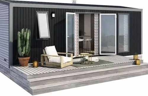 Salles-Curan Casa | Campsite Beau-Rivage **** - ETOILE Cottage "LAC VIEW" (covered terrace) new in 2022 4 to 6 people - 4 people. included in the price