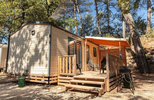 Nans-les-Pins Casa | Campsite Domaine de la Sainte Baume**** - Comfort Mobile Home 3 Rooms 4 People Air Conditioned