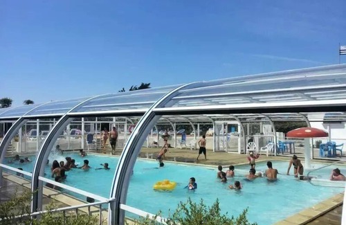 Kerroch Casa | Camping Pointe Talud *** - Confort de flores gratis 3 habitaciones 4 personas sin baño