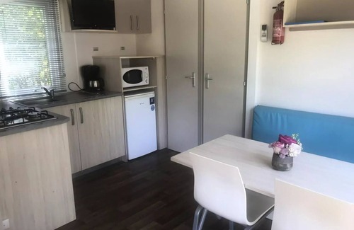 Saint-Jean-Pla-de-Corts Casa | Campsite Les Casteillets *** - Mobile home Comfort 28 m2 - 2 bedrooms - air conditioning 4 people