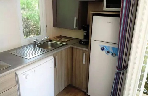 Champagnac-le-Vieux Casa | Camping La Chanterelle *** - Casa móvil Soleo Grand Confort 4 personas con vistas al lago