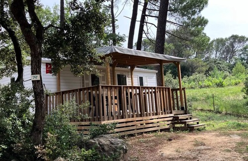 Bollene Casa | Camping La Simioune *** - Casa móvil con aire acondicionado 3 habitaciones 4 personas